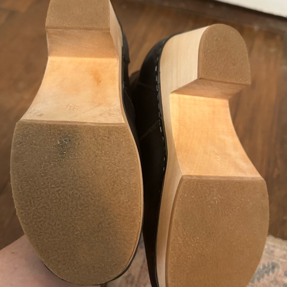 Swedish Hasbeens Zip It Emy, Black, Size 36, EUC - Picture 6 of 11